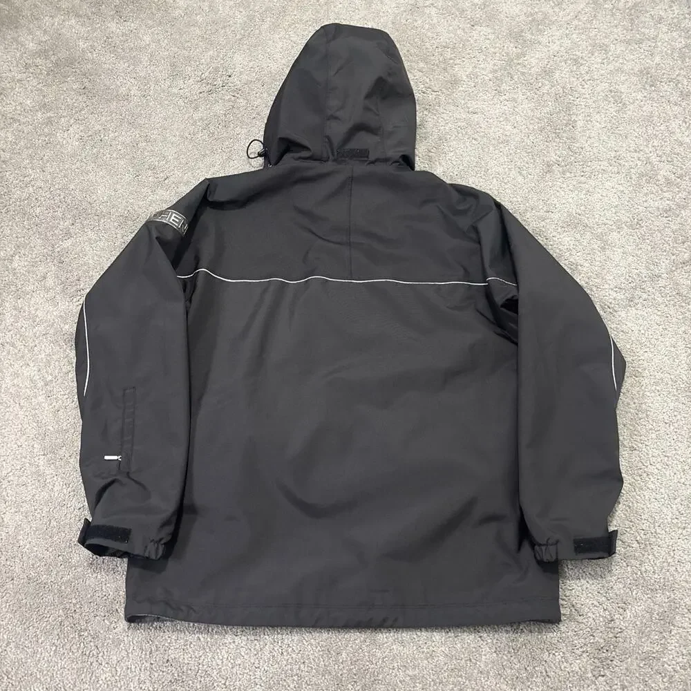 Phenix Sports Ski Jacket Hooded Dark Gray Size Large USA Germany